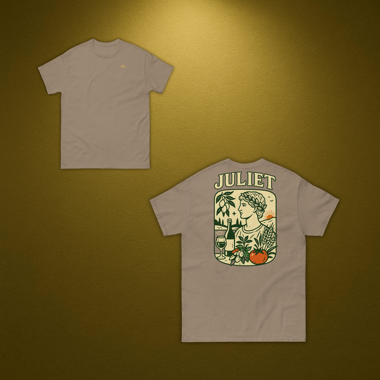 Juliet 1496 T-Shirt – Klassisches Baumwollshirt mit italienischem Rückenprint