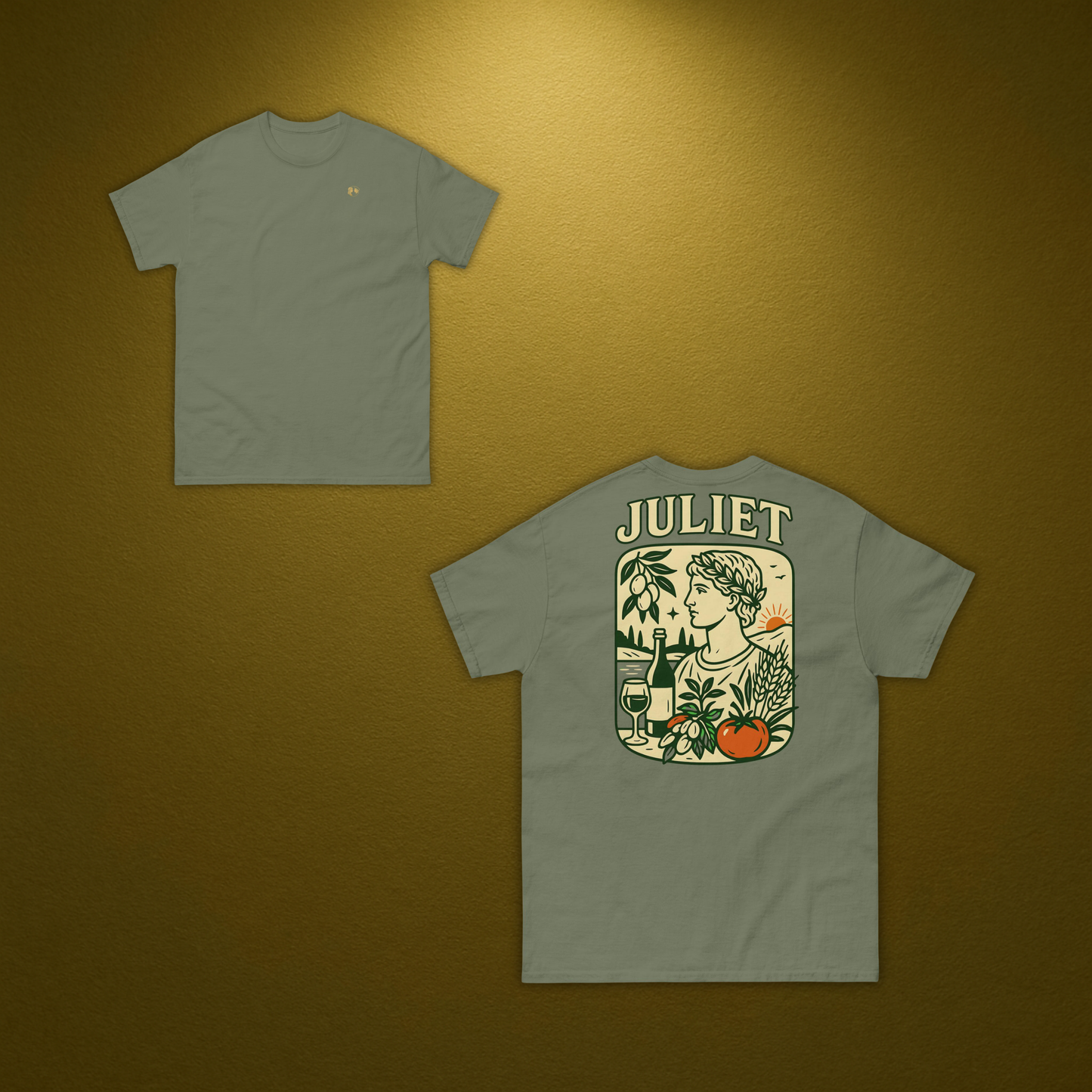 Juliet 1496 T-Shirt – Klassisches Baumwollshirt mit italienischem Rückenprint