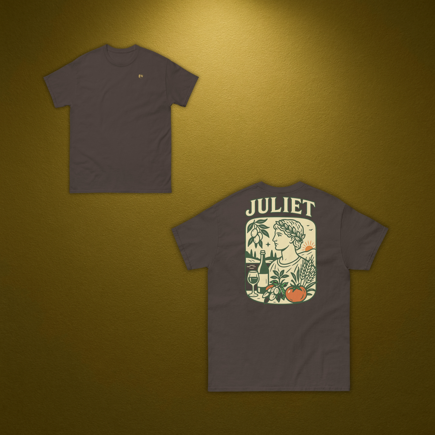 Juliet 1496 T-Shirt – Klassisches Baumwollshirt mit italienischem Rückenprint